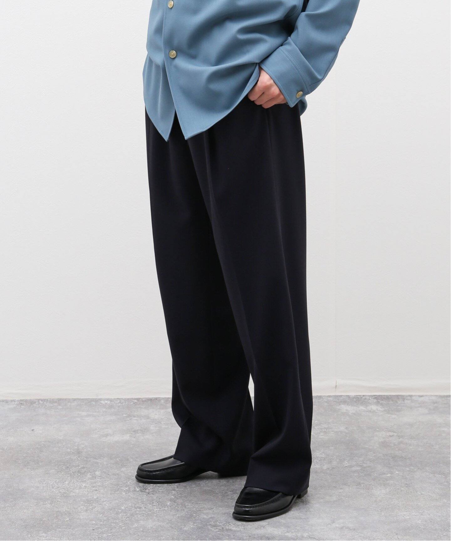 AURALEE / オーラリー】HARD TWIST WOOL DOBBY SLACKS（スラックス 