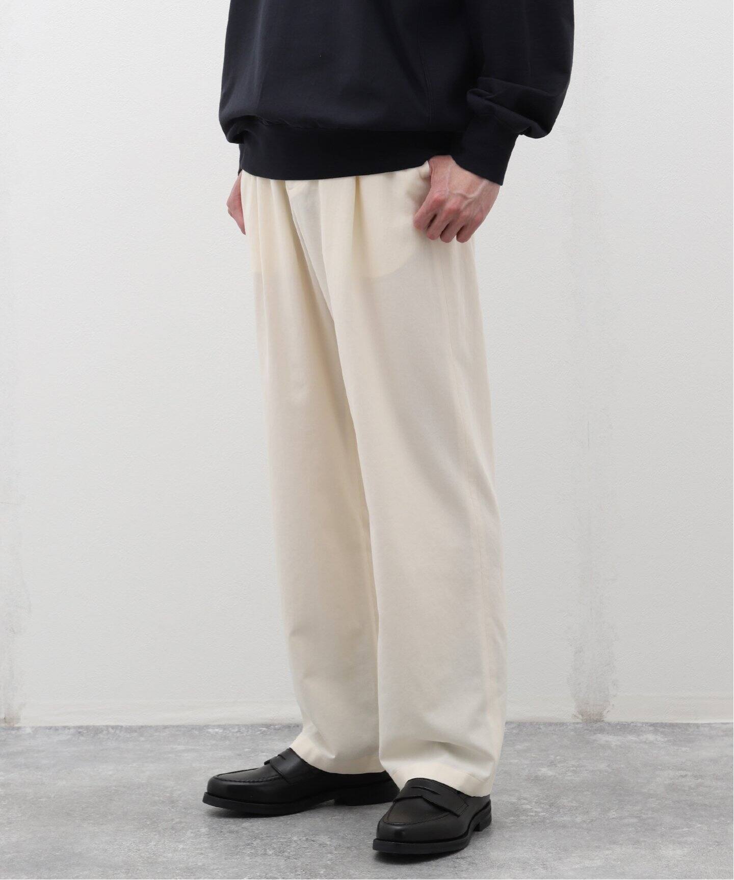 AURALEE / オーラリー】HARD TWIST COTTON SILK VIYELLA S（スラックス 