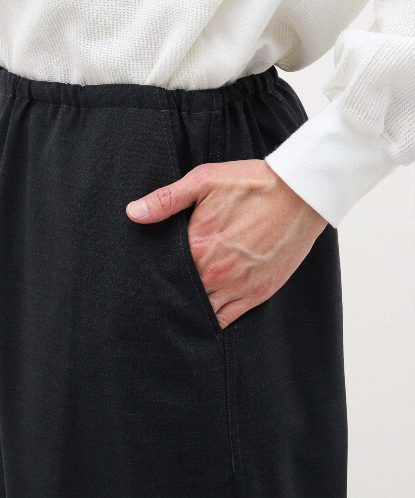 blurhms Wool Voile Side Seamless Slacks ブラームス ウール