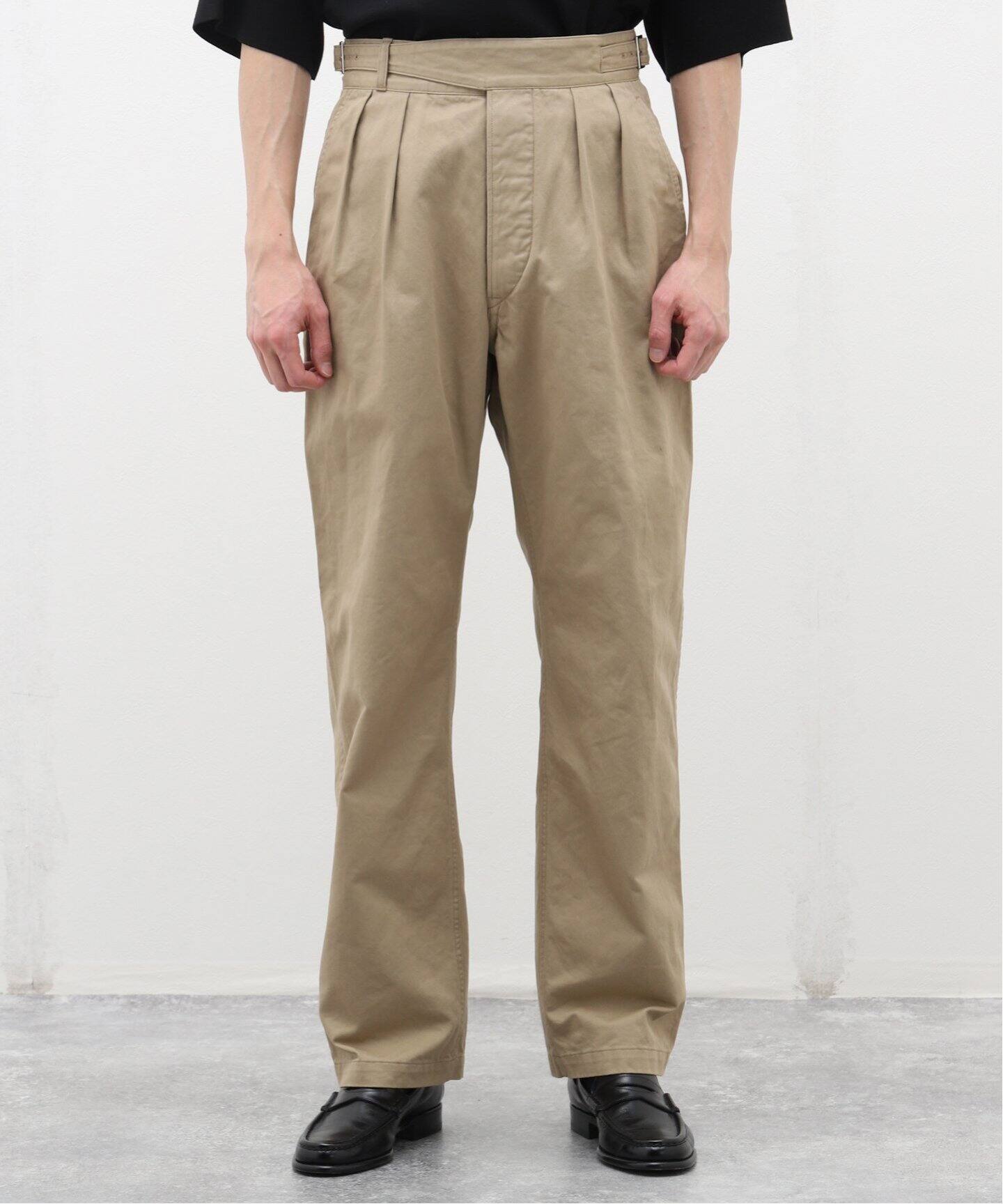 LENO / リノ】SIDE BELTED GURKHA TROUSERS（スラックス）｜EDIFICE 