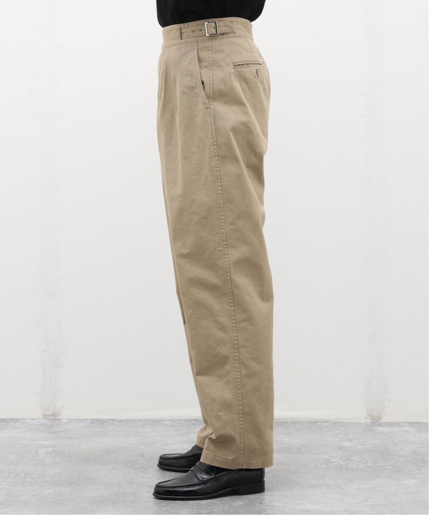 LENO / リノ】SIDE BELTED GURKHA TROUSERS（スラックス）｜EDIFICE 