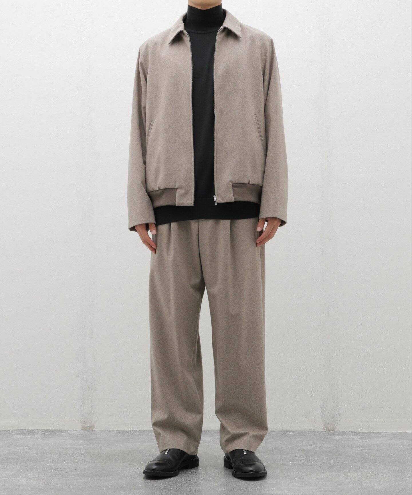 ATON(エイトン) MERINO COLLEGE FLANNEL WIDE PANTS PRAGCW0900 