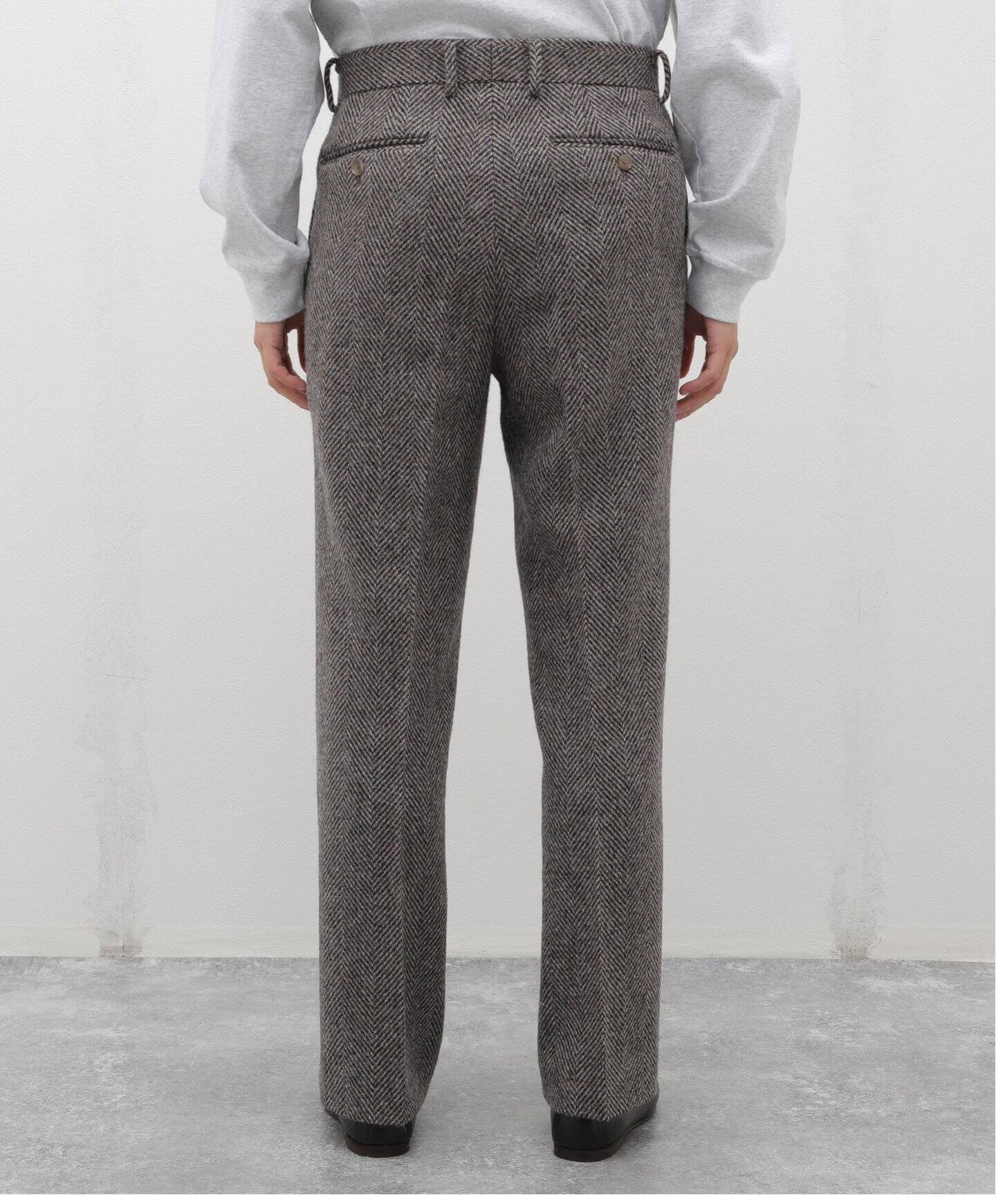 AURALEE (オーラリー) LAMA SHETLAND WOOL TWEED スラックス 