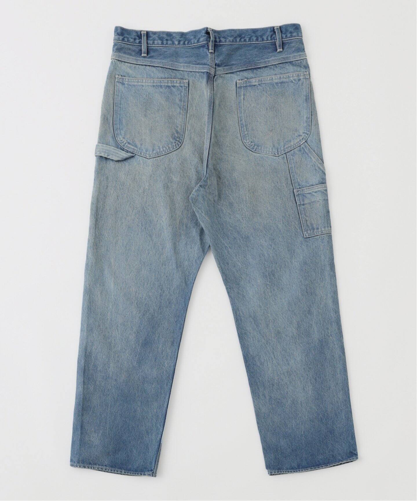 AURALEE SELVEDGE FADED HEAVY DENIM PAINTER PANTS A24AP01DH（デニム 