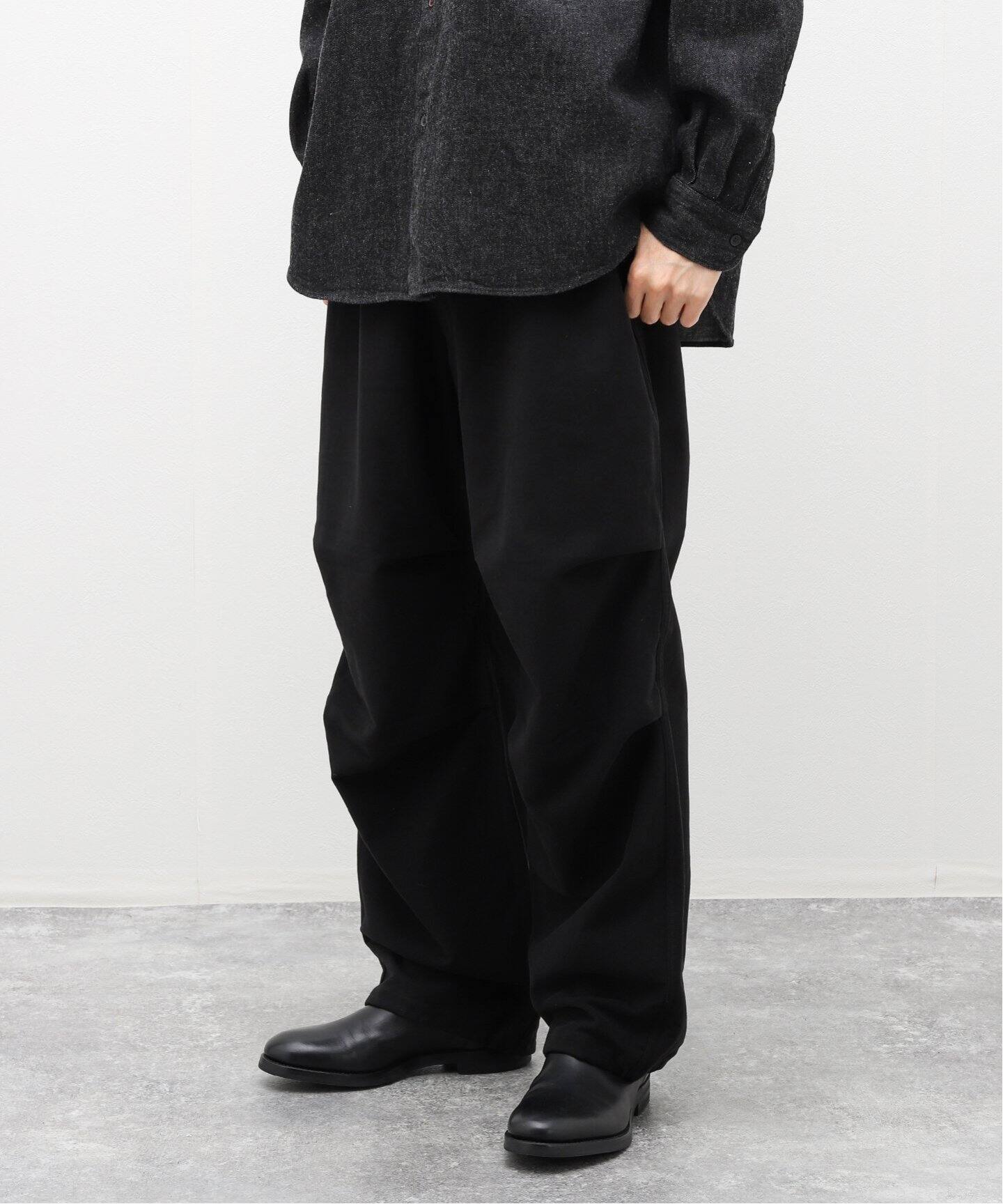 COMOLI コモリ A03-03037 24AW ブラック モールスキン ニータック 