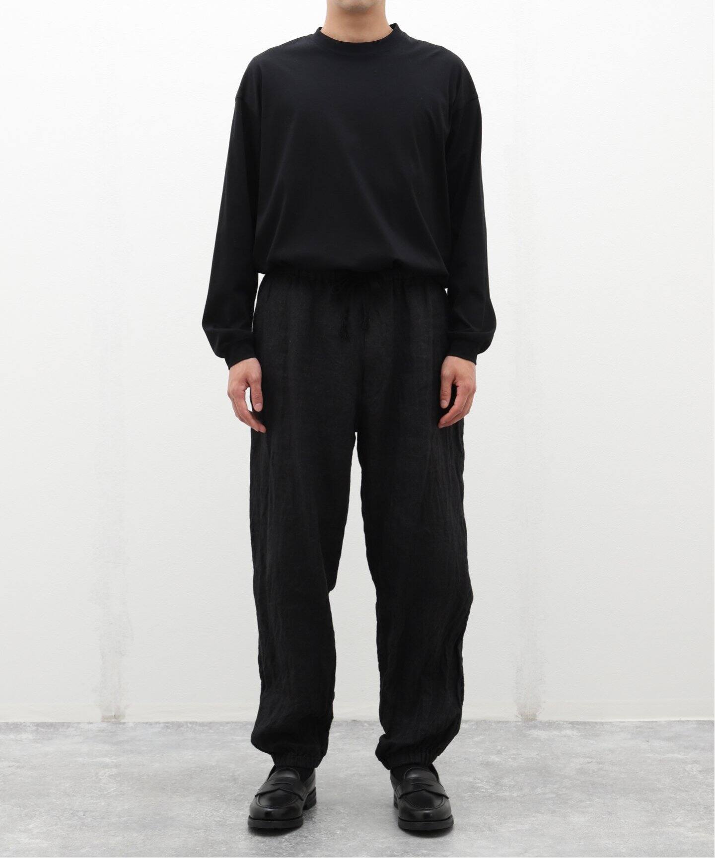 22SS【タグあり】comoli リネンドローストリングパンツ サイズ1 コモリ 
