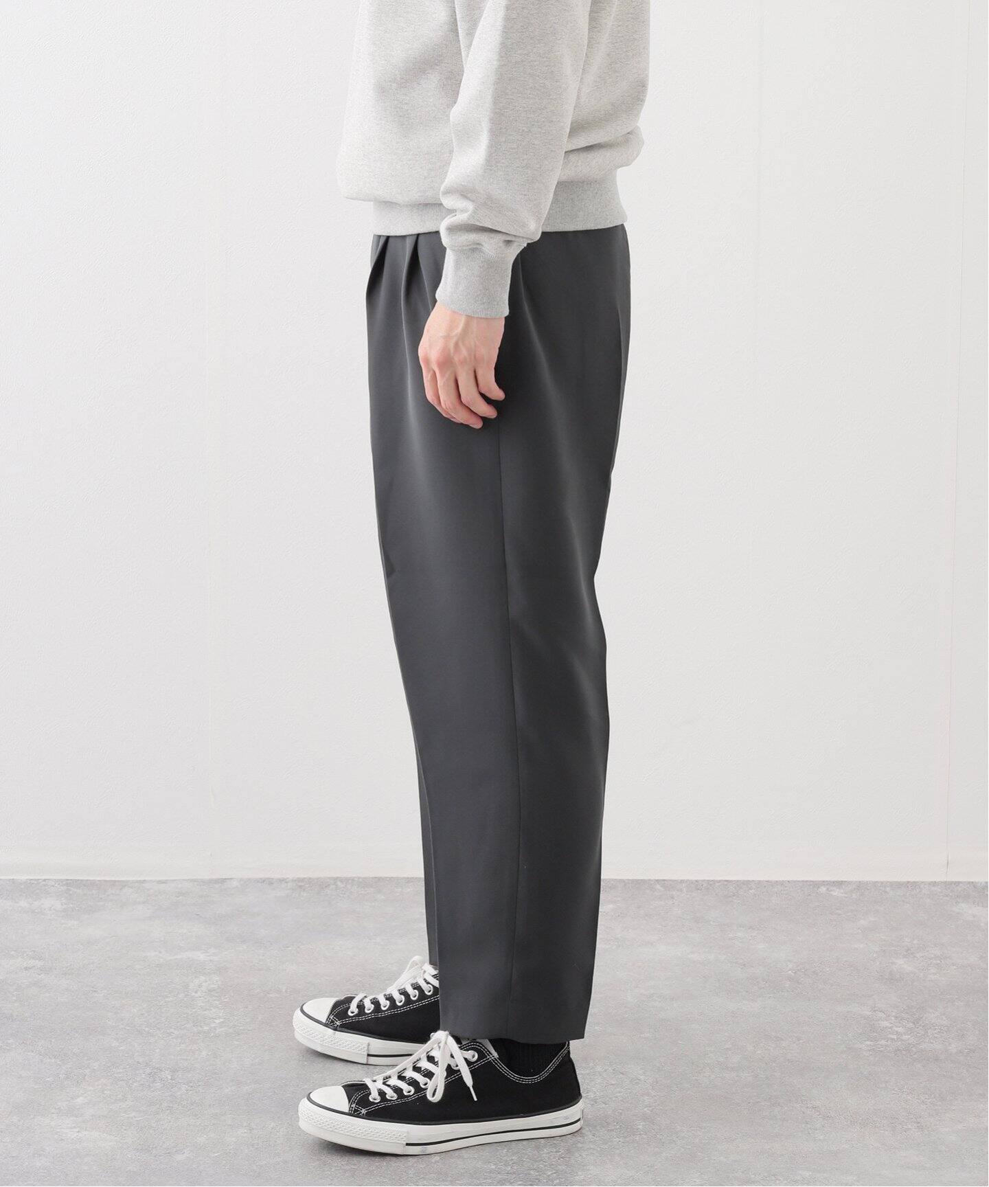 N.HOOLYWOOD COMPILE WIDE TAPERED EASY CARCOAL（スラックス  