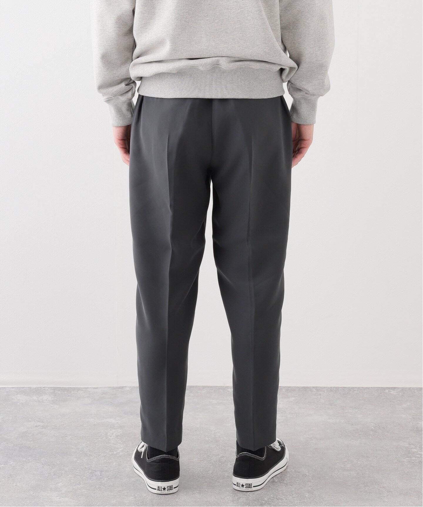 N.HOOLYWOOD COMPILE WIDE TAPERED EASY CARCOAL（スラックス 