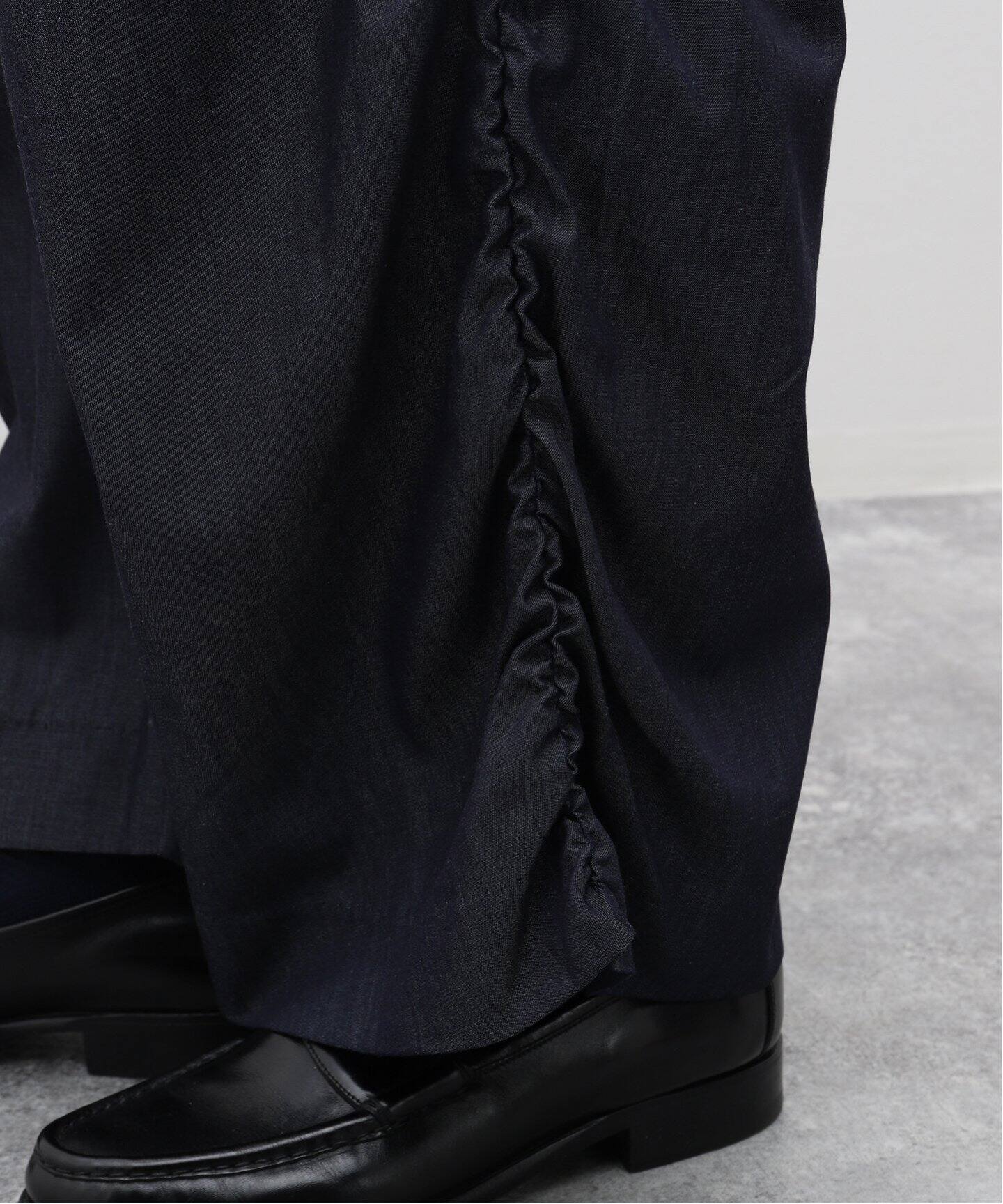 GABRIELA COLL GARMENTS】ULTRA FINE DENIM DRAPED TROUSERS 
