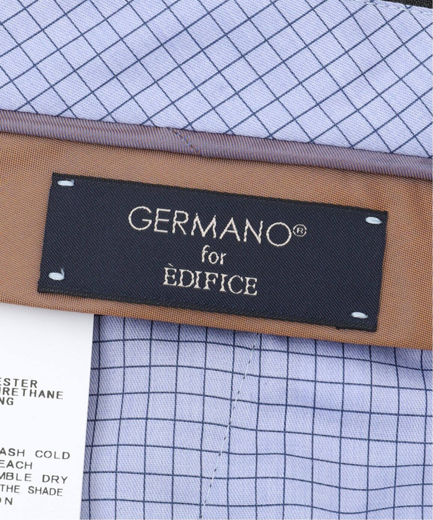 GERMANO for EDIFICE スラックス 48 チェック ダークグレー GERMANO for EDIFICE スラックス 48 チェック ダークグレー