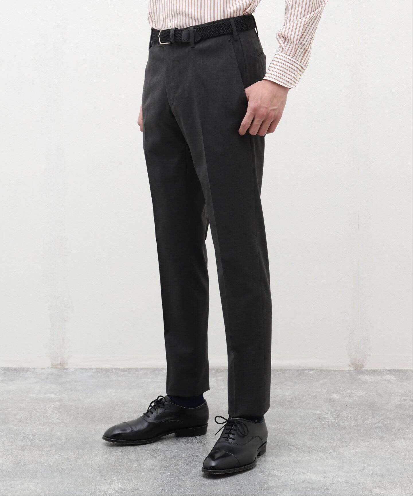 エルマンノシェルビーノ 上質ウール ロングジャケットとパンツのスーツ  