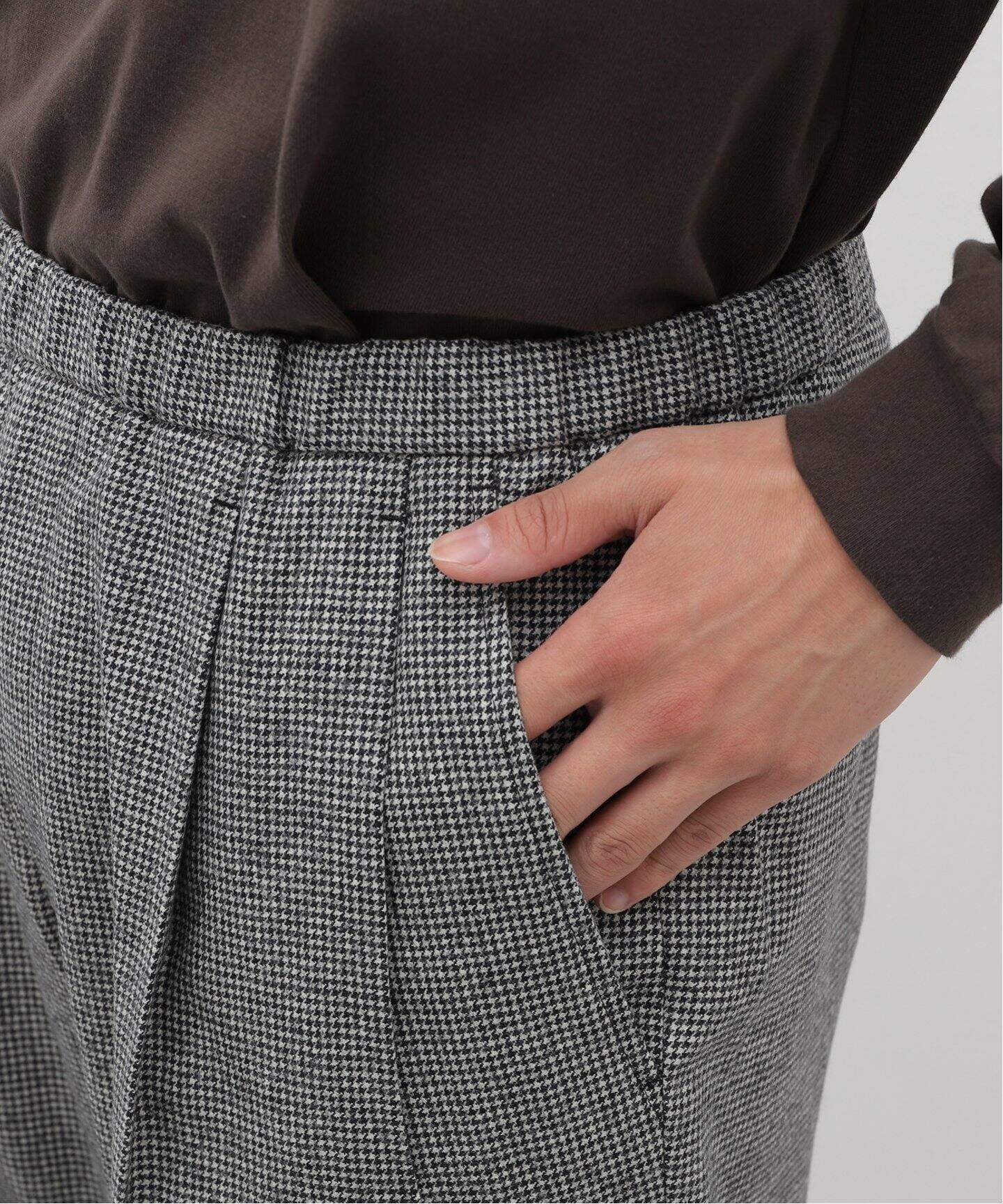 colon(コロン) CPT-20 2Pleats Wool Check Easy PT CPT-20/WOOLCHECK 