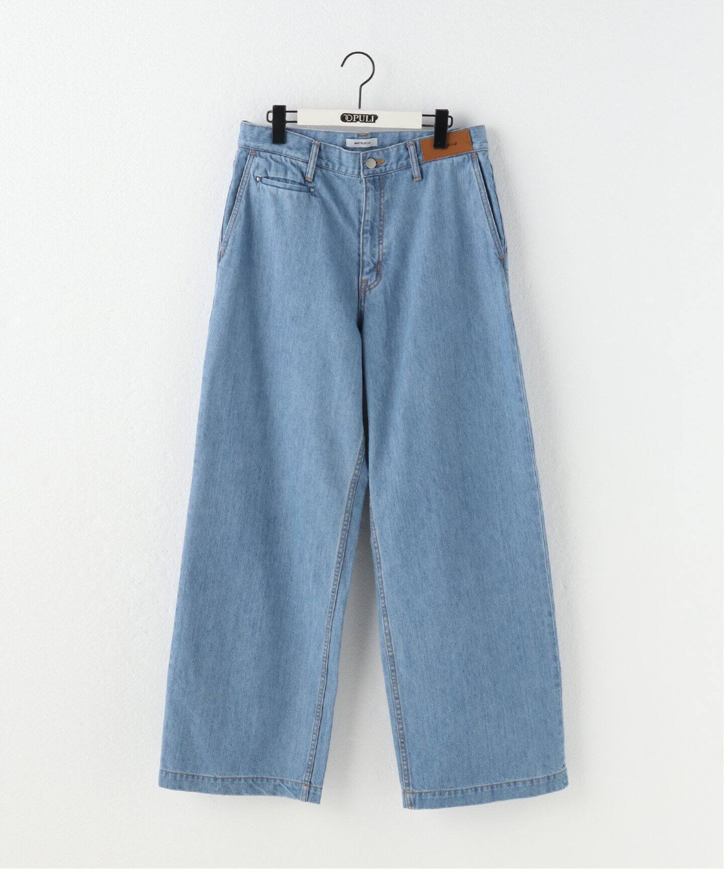 MATSUFUJI / マツフジ】WIDE BLEACH DENIM TROUSERS（デニムパンツ 