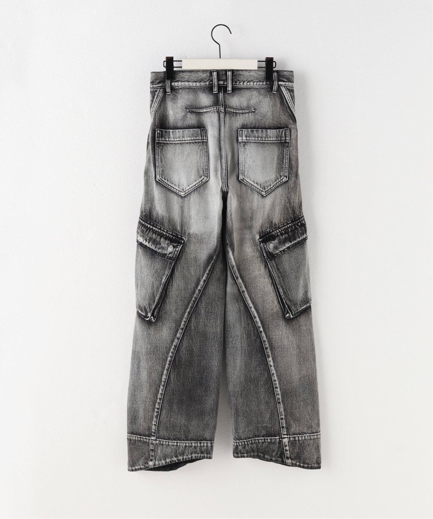 YUKI HASHIMOTO / ユウキハシモト】TWISTED DENIM CARGO（デニムパンツ 