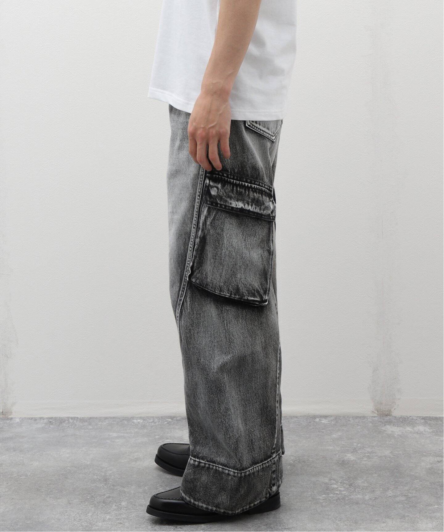 YUKI HASHIMOTO / ユウキハシモト】TWISTED DENIM CARGO（デニムパンツ 