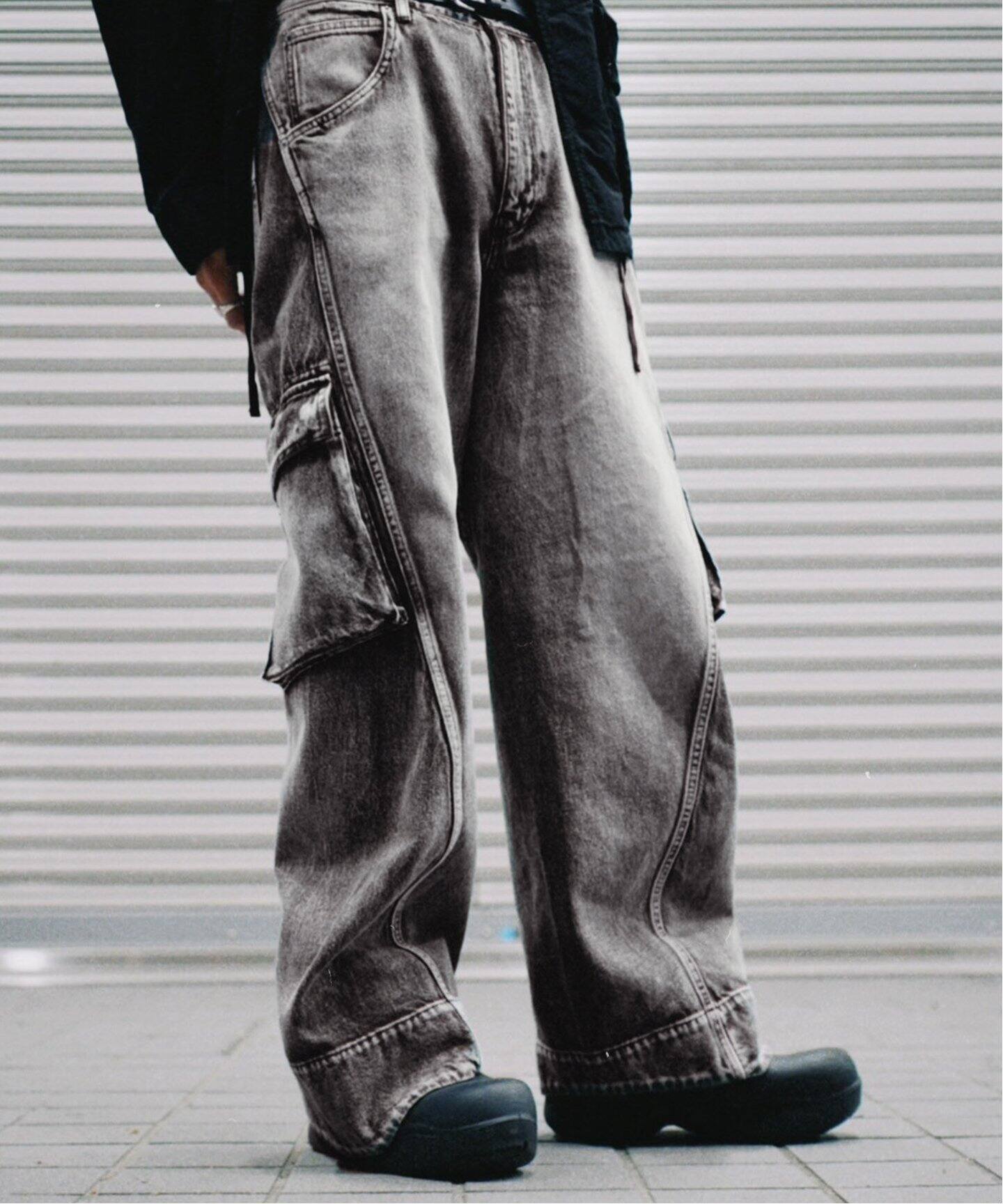 YUKI HASHIMOTO / ユウキハシモト】TWISTED DENIM CARGO（デニムパンツ 