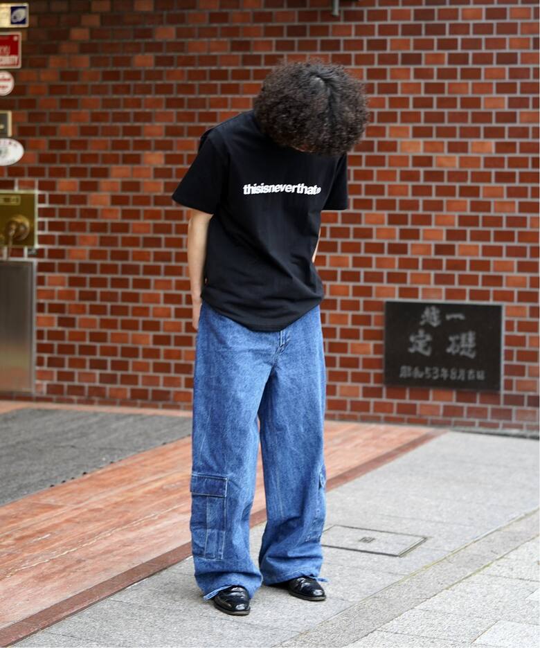 AFB / エーエフビー】STUDDED DENIM CARGO PANTS（デニムパンツ 