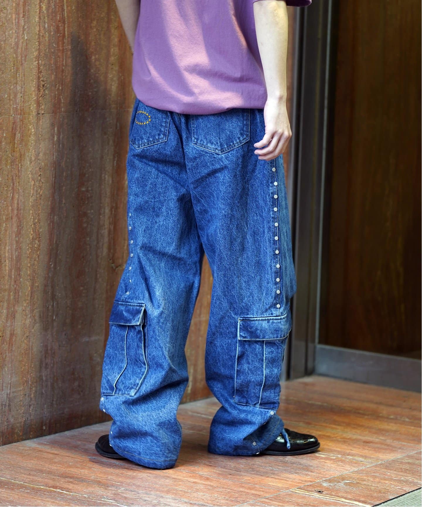 AFB / エーエフビー】STUDDED DENIM CARGO PANTS（デニムパンツ