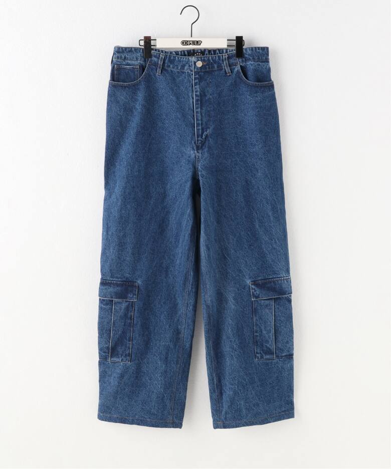 AFB / エーエフビー】STUDDED DENIM CARGO PANTS（デニムパンツ 