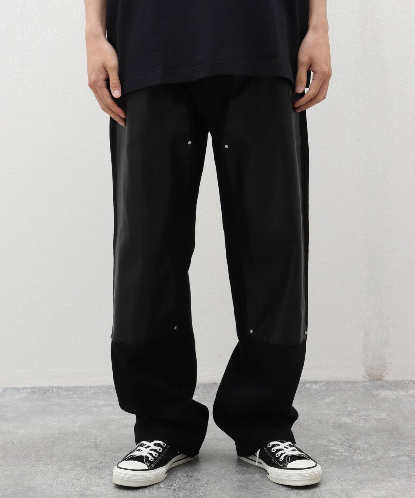 SHERMER / シャーマー】V-LEATHER DOUBLE KNEE PANTS（その他パンツ  