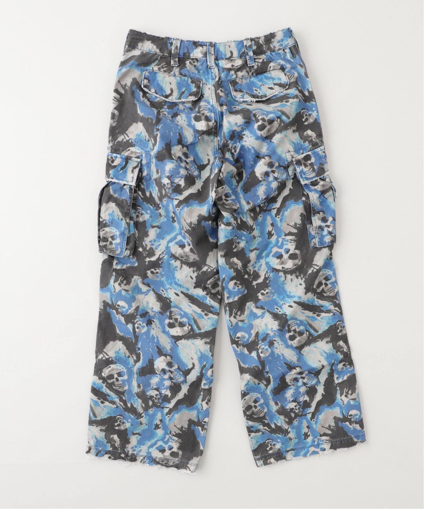 ERL / イーアールエル】UNISEX SKULL CARGO PANTS WOVEN（カーゴパンツ 
