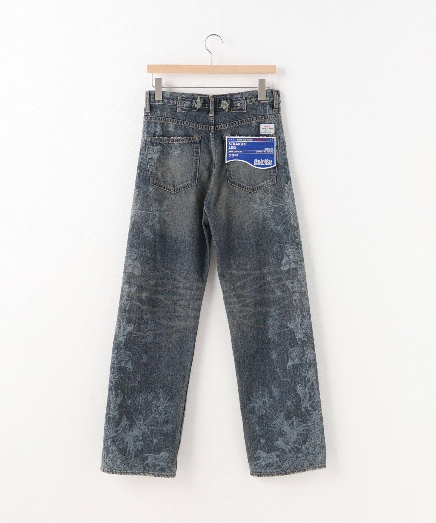 DAIRIKU / ダイリク】Scarf Straight Denim Pants（デニムパンツ 