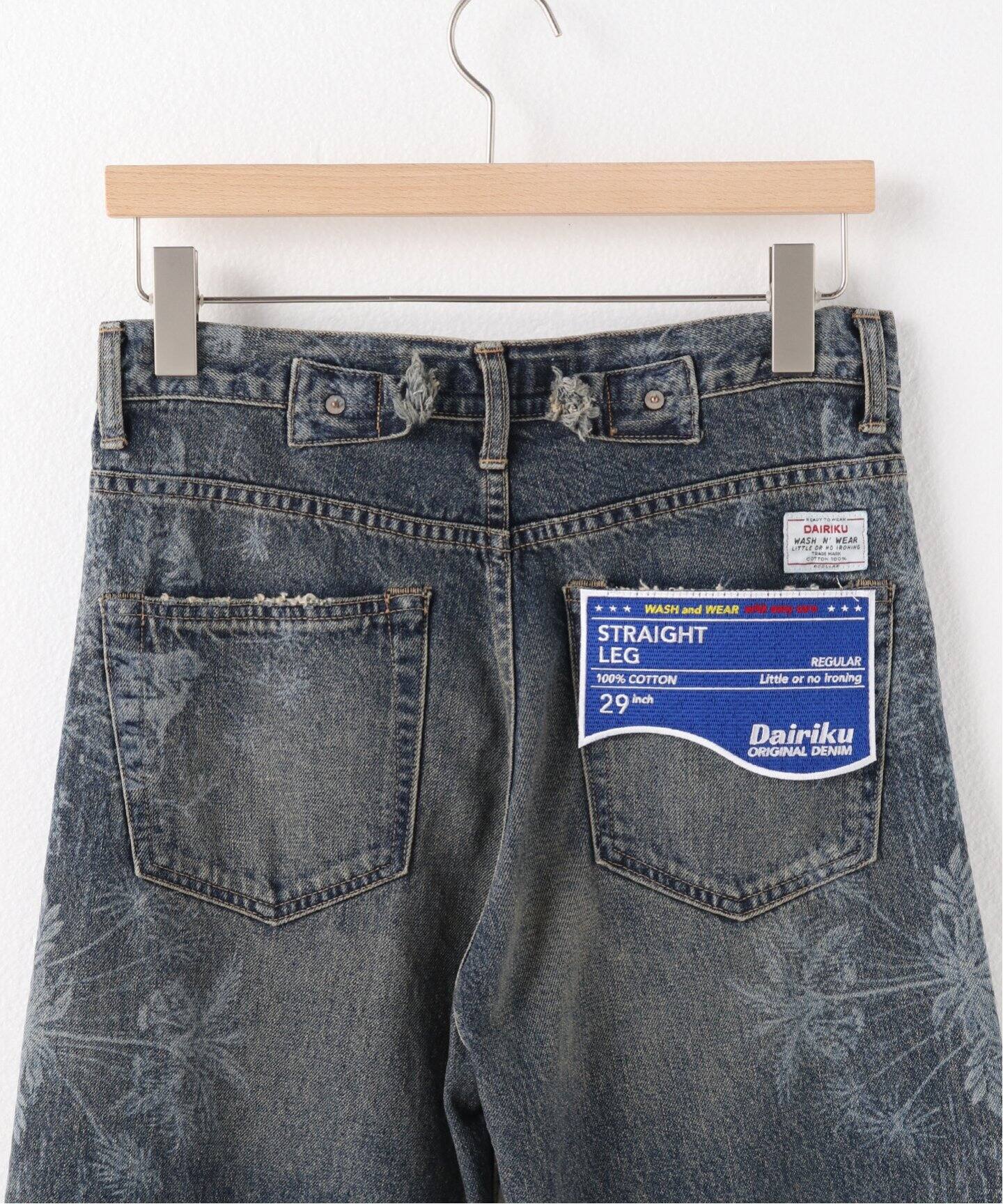 DAIRIKU / ダイリク】Scarf Straight Denim Pants（デニムパンツ 