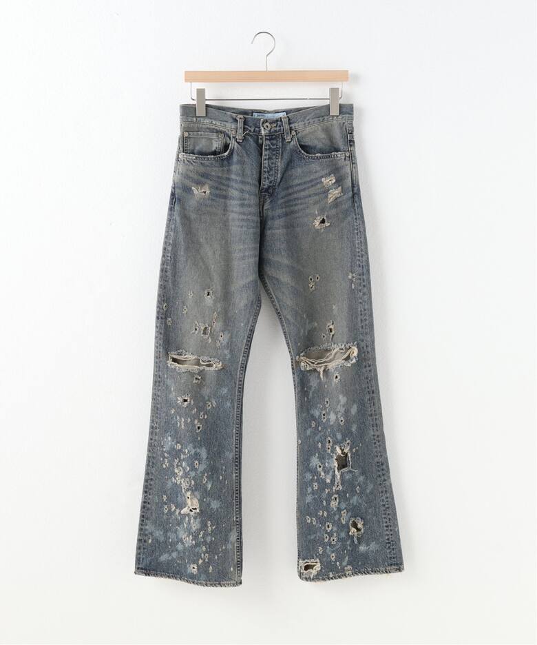 DAIRIKU / ダイリク】Damage Flare Denim Pants（デニムパンツ 