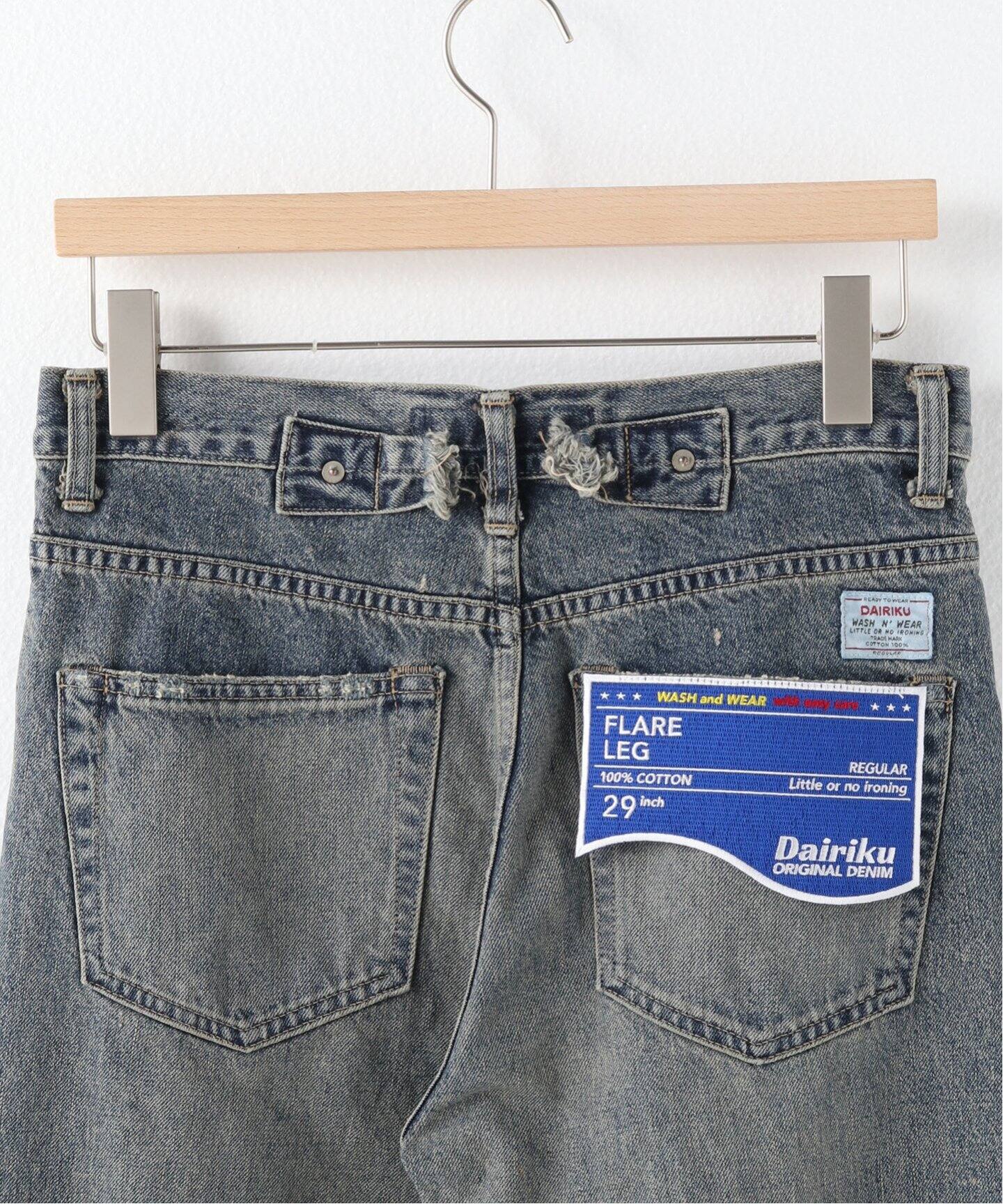 DAIRIKU / ダイリク】Damage Flare Denim Pants（デニムパンツ 