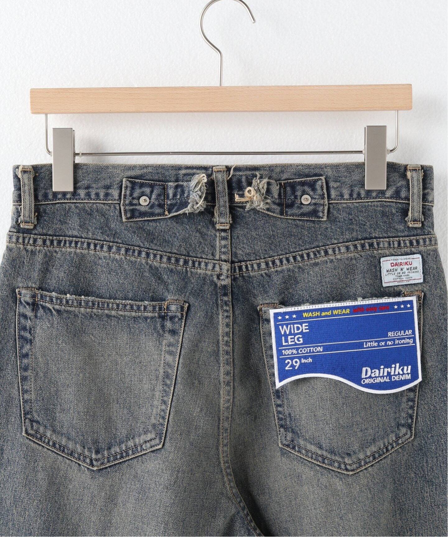 DAIRIKU / ダイリク】Wide Denim Pants（デニムパンツ・ジーンズ  