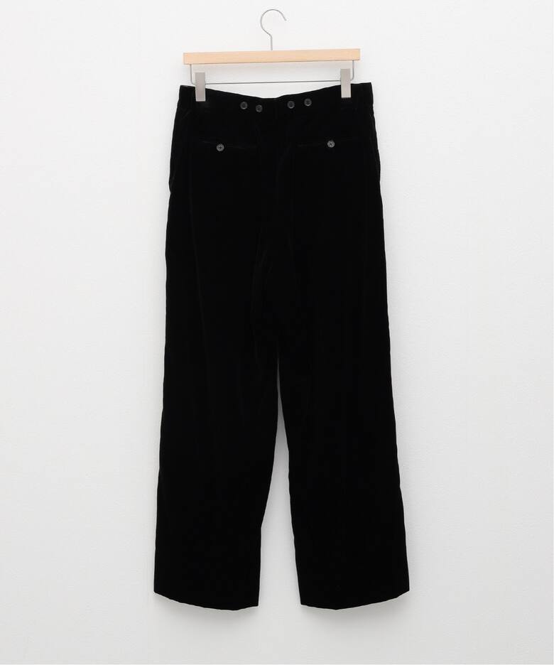 DAIRIKU / ダイリク】RIff Lace-Up Velor Wide Slacks（スラックス 