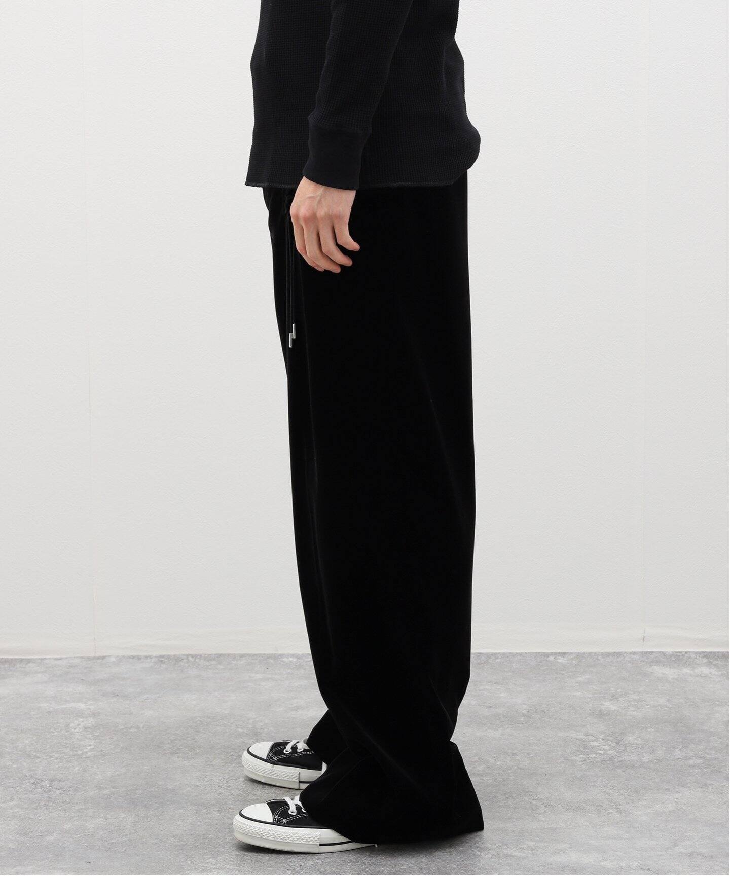DAIRIKU / ダイリク】RIff Lace-Up Velor Wide Slacks（スラックス 