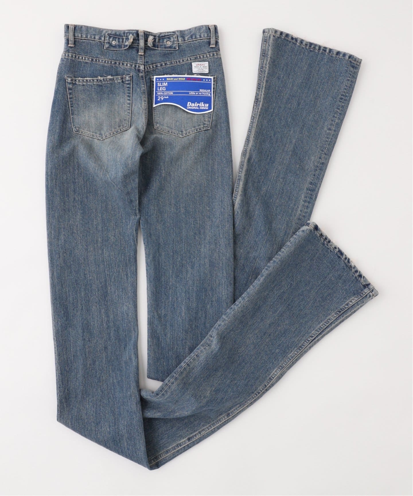 DAIRIKU / ダイリク】Super Long Lame Denim Pants（デニムパンツ