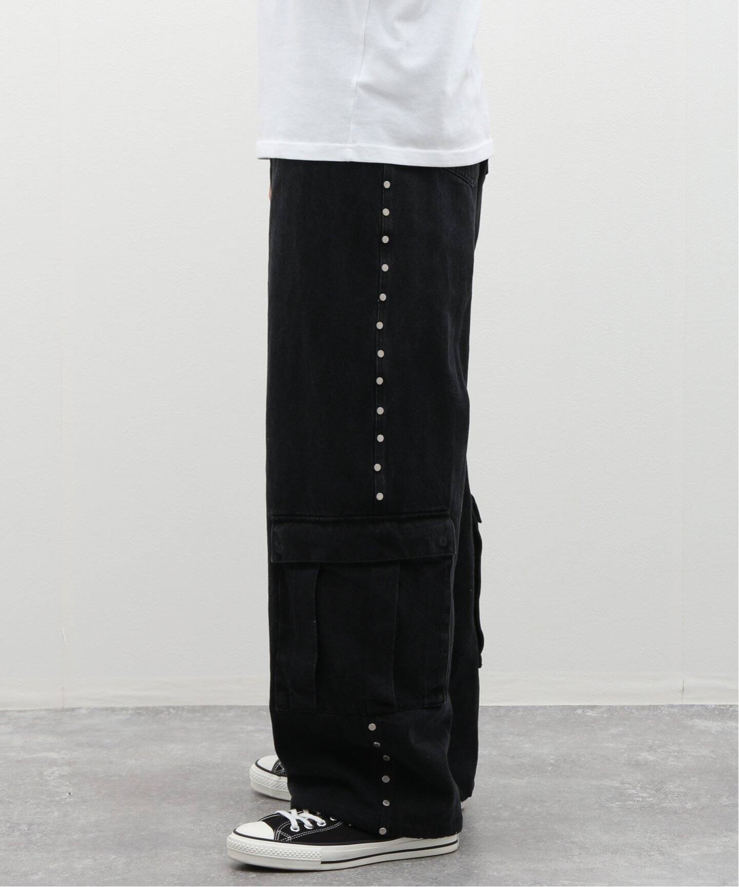 AFB / エーエフビー】STUDDED DENIM CARGO PANTS（デニムパンツ 