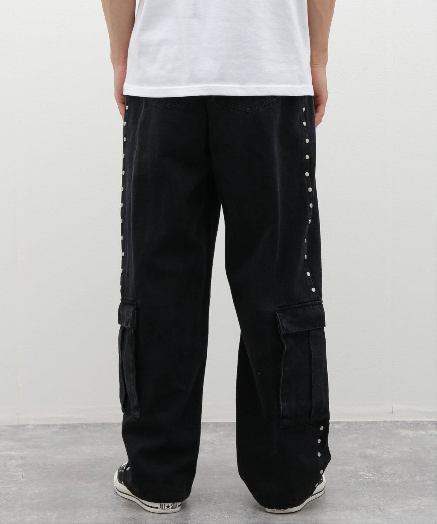 AFB / エーエフビー】STUDDED DENIM CARGO PANTS（デニムパンツ  