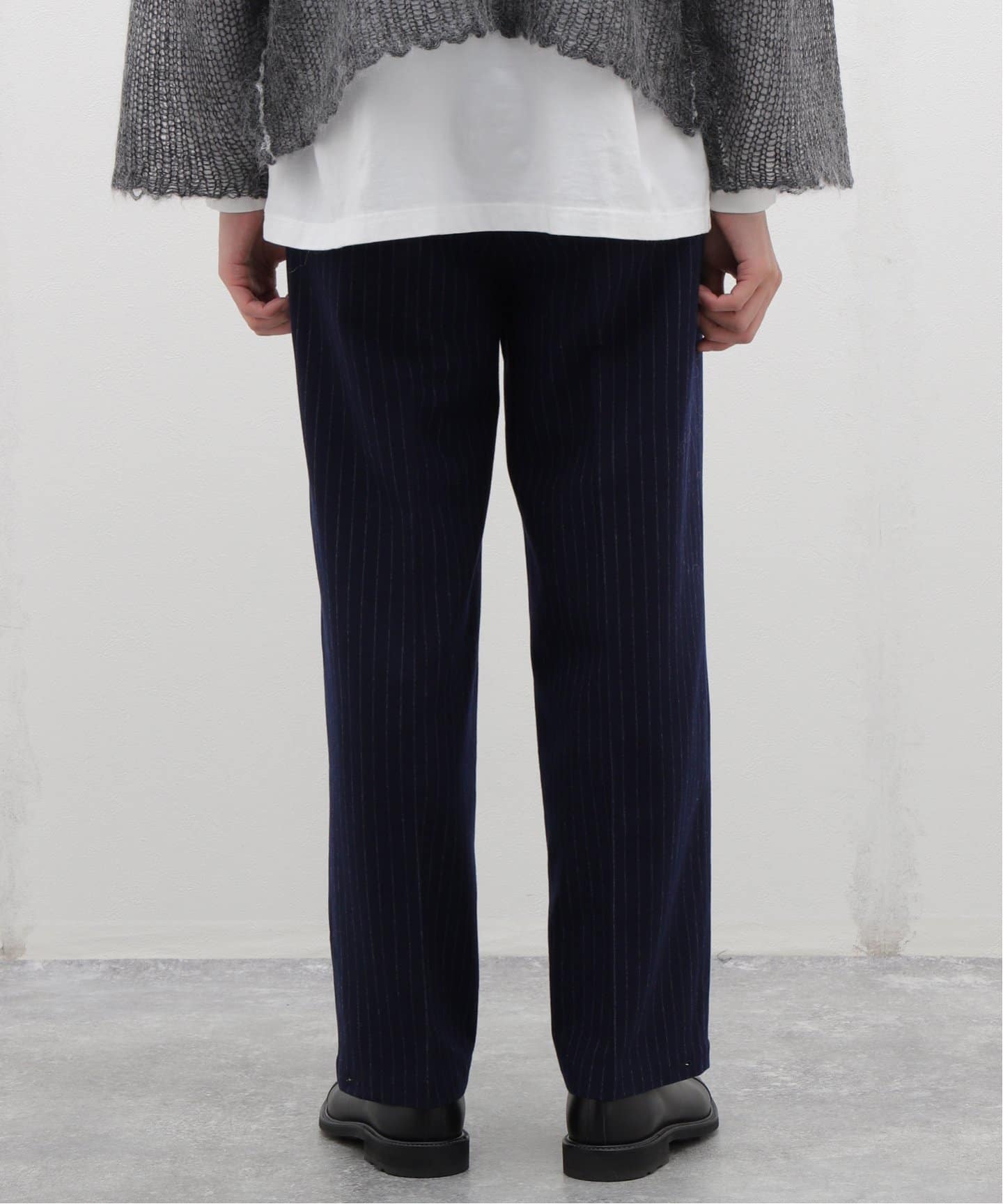 SandWaterr / サンドウォーター】RESEARCHED TUCK SLACKS / T/R