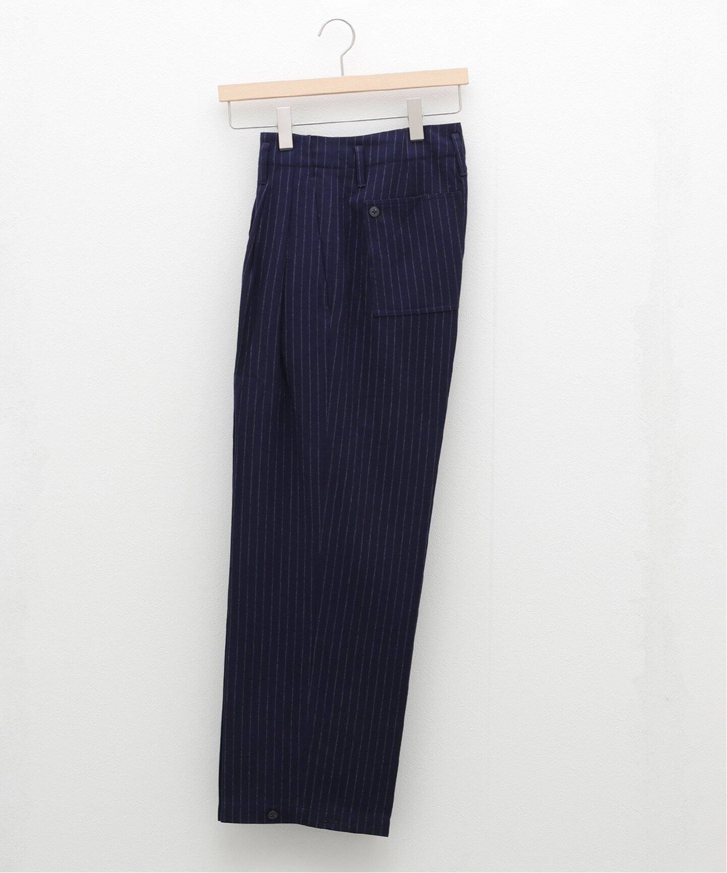 SandWaterr / サンドウォーター】RESEARCHED TUCK SLACKS / T/R