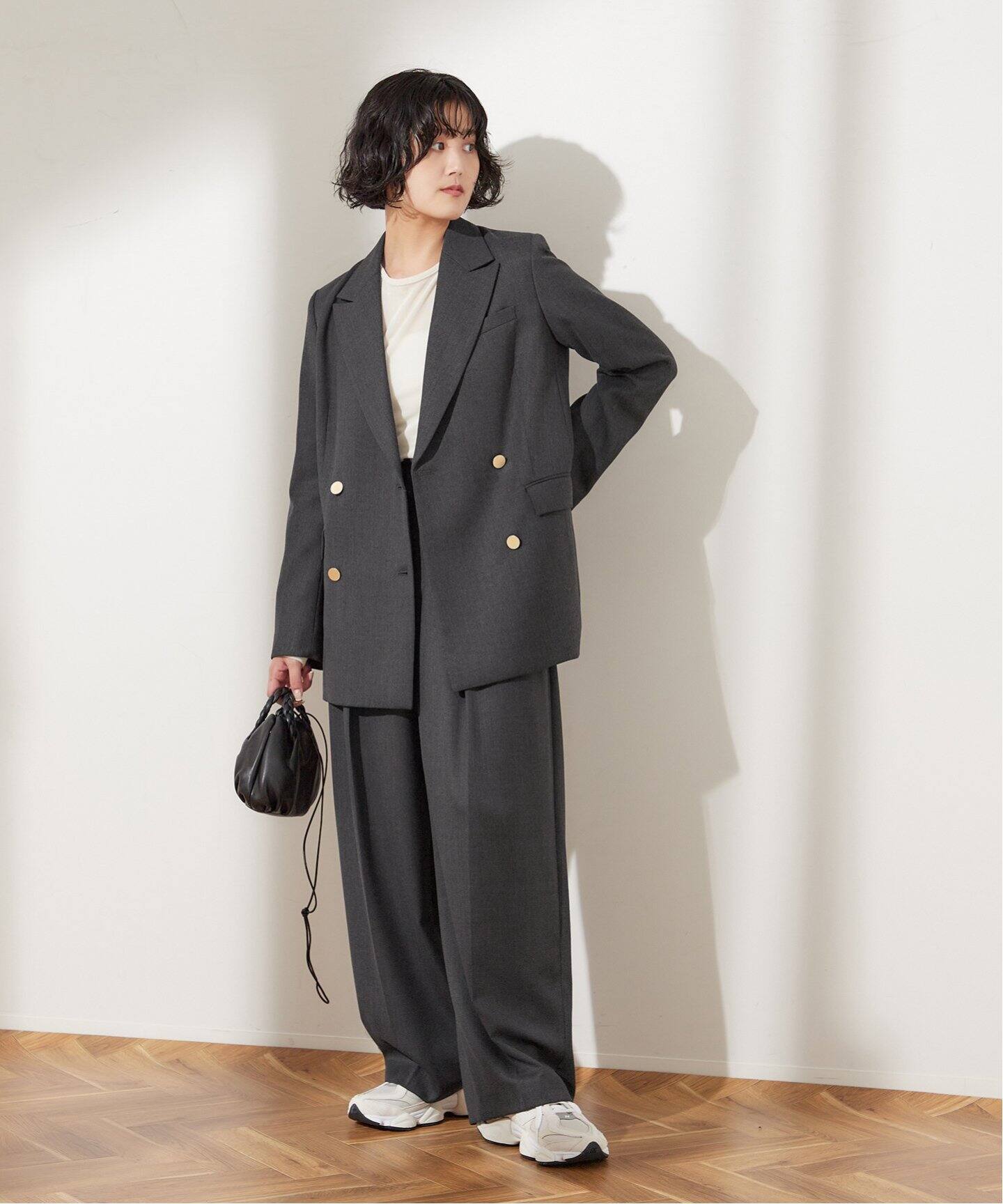 ウールトリコチン ワイドパンツ（スラックス）｜JOURNAL STANDARD L 