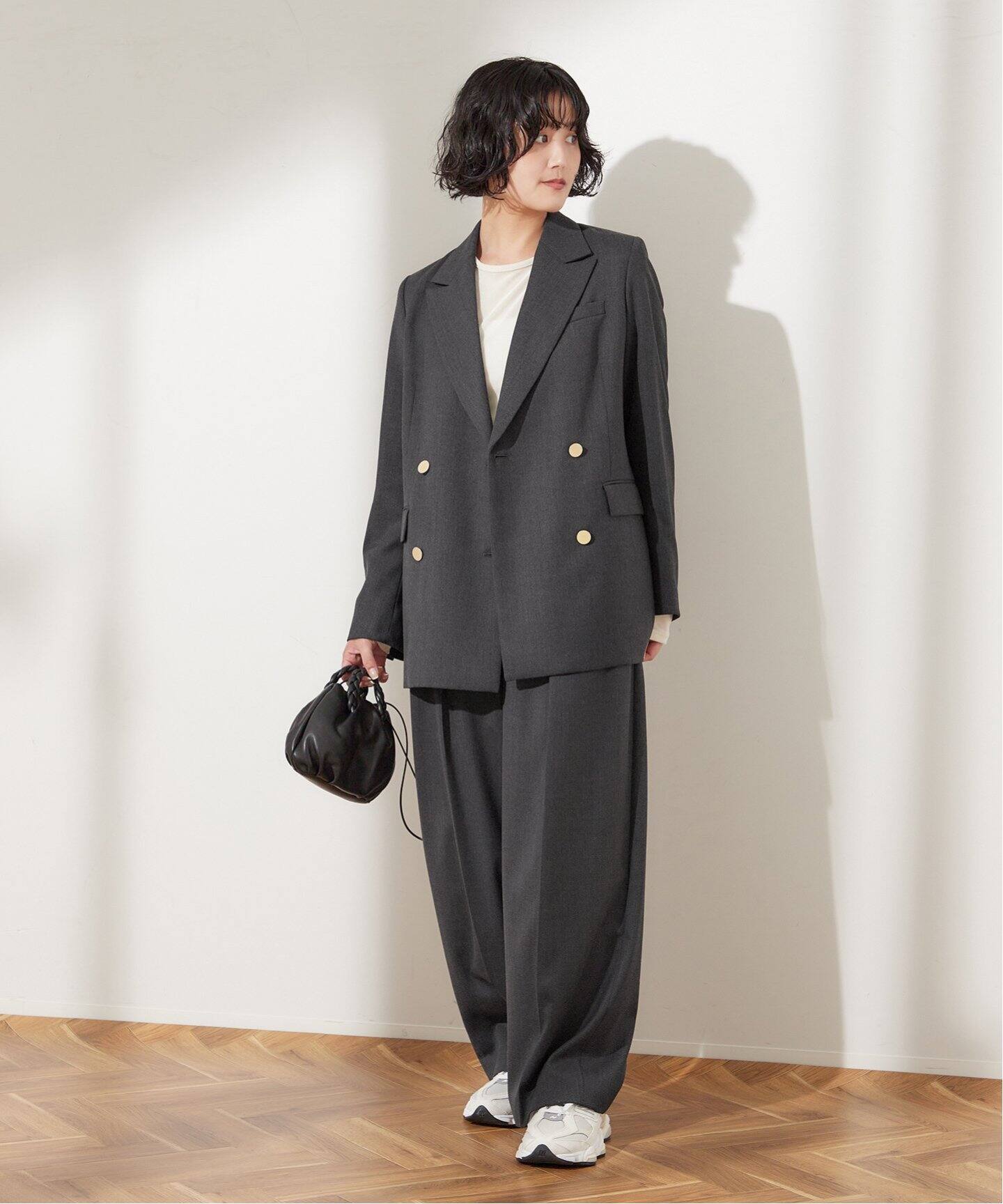 ウールトリコチン ワイドパンツ（スラックス）｜JOURNAL STANDARD L  