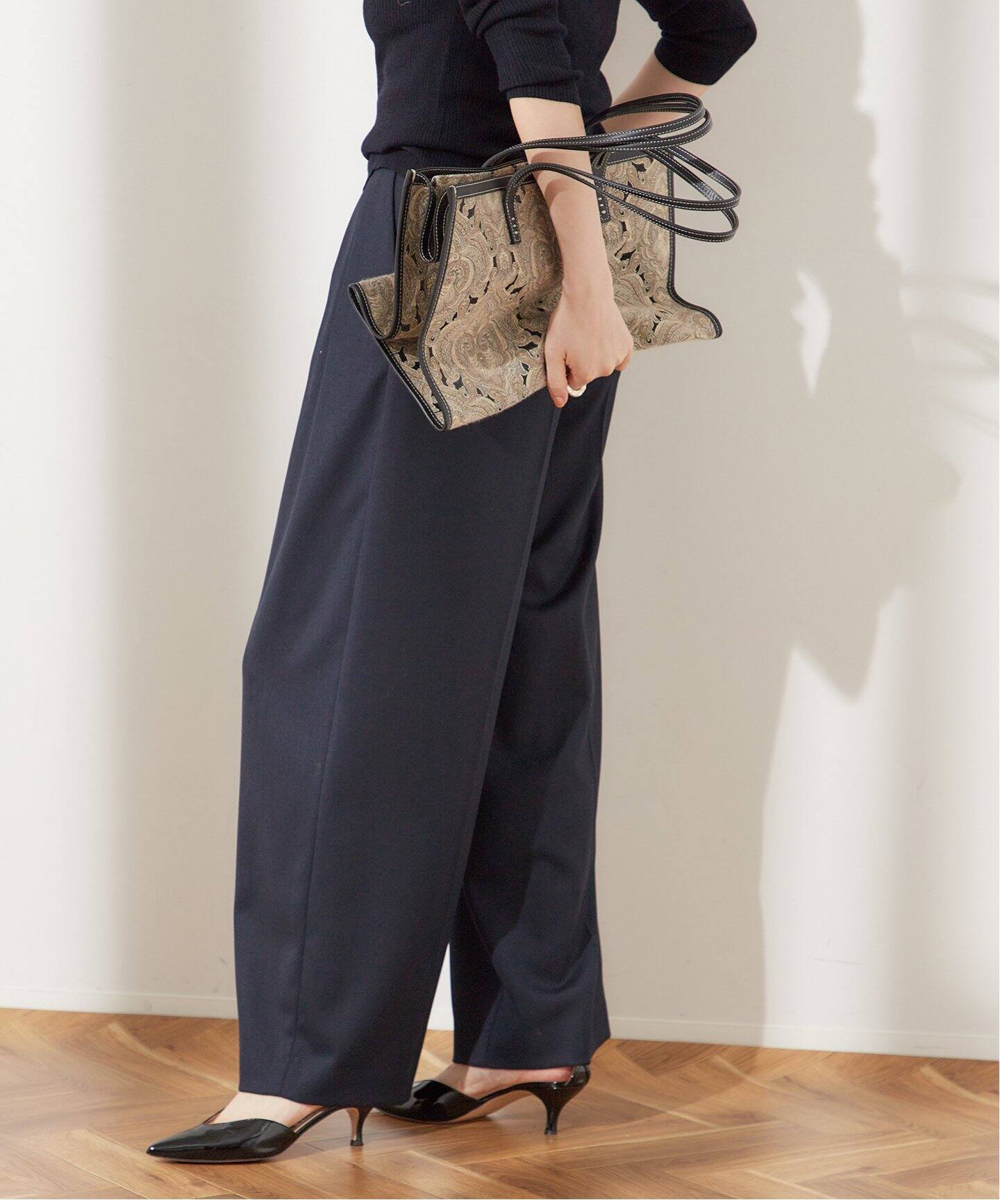 ウールトリコチン ワイドパンツ（スラックス）｜JOURNAL STANDARD L  