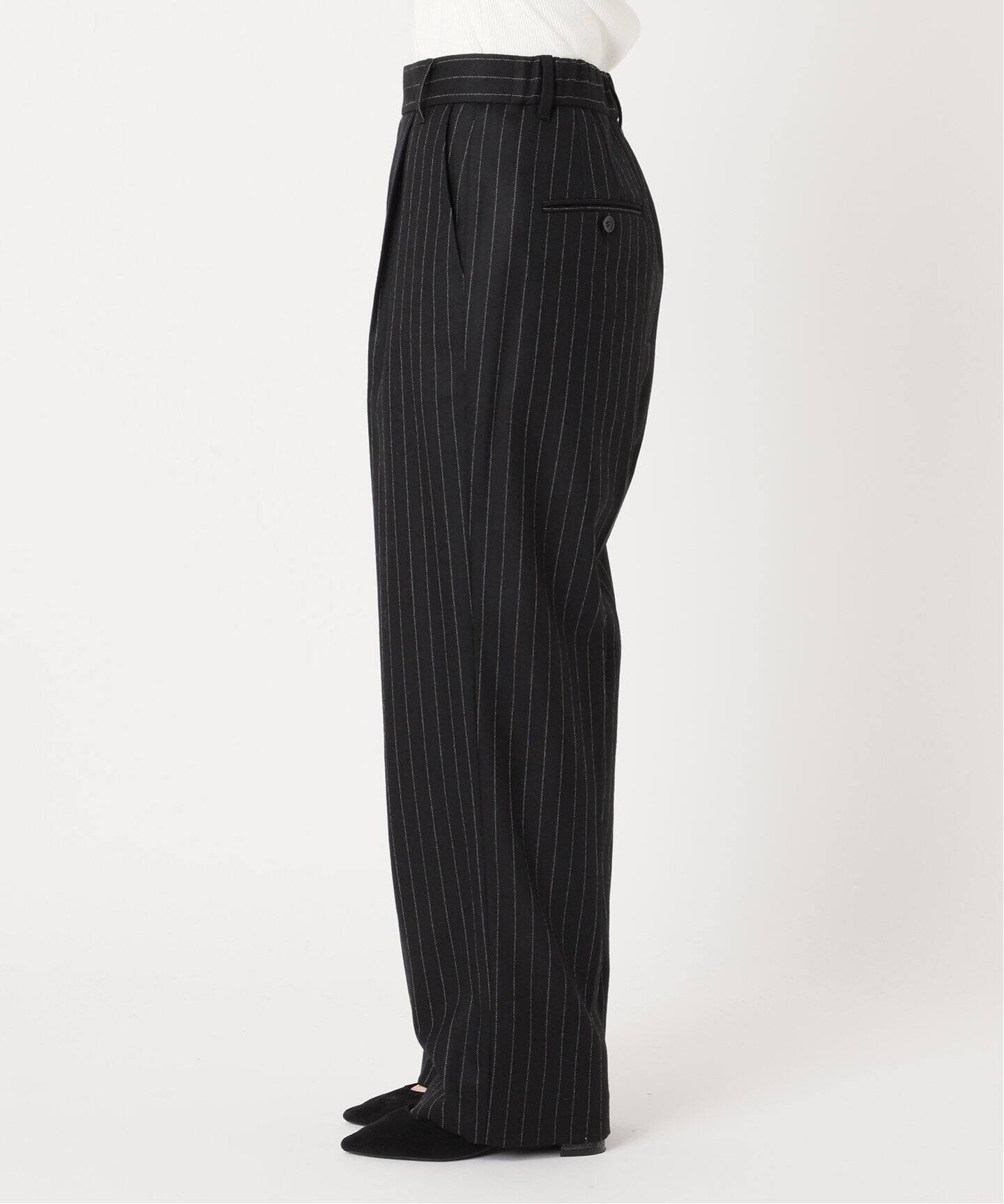 ピンストライプ グレンチェックパンツ（スラックス）｜JOURNAL  