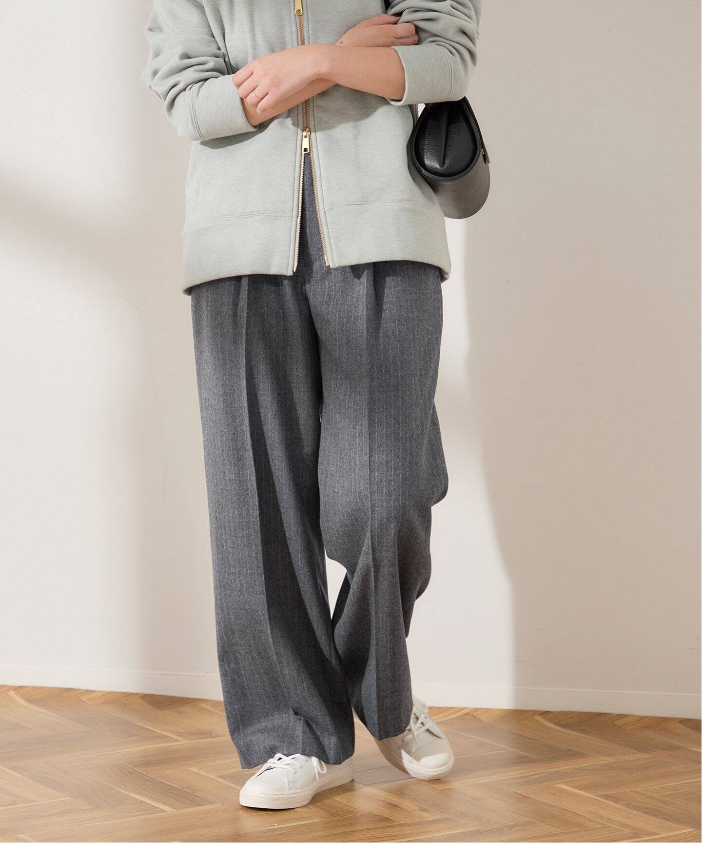 フラノストライプハイウエストパンツ（スラックス）｜JOURNAL STANDARD  