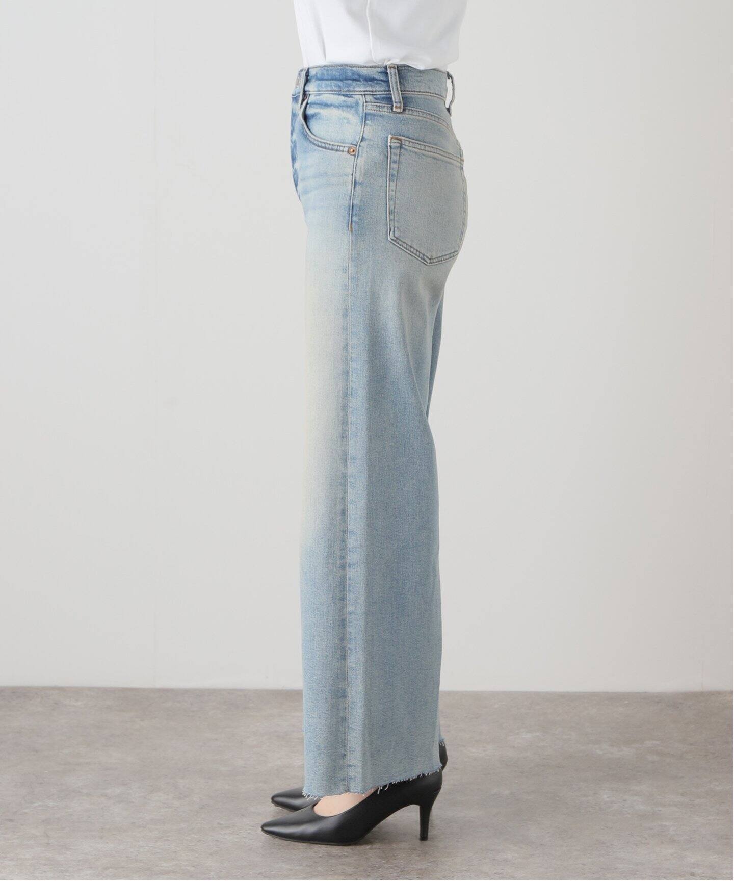 RE/DONE/リダン】HIGH RISE WIDE LEG CROP：デニム（デニムパンツ  