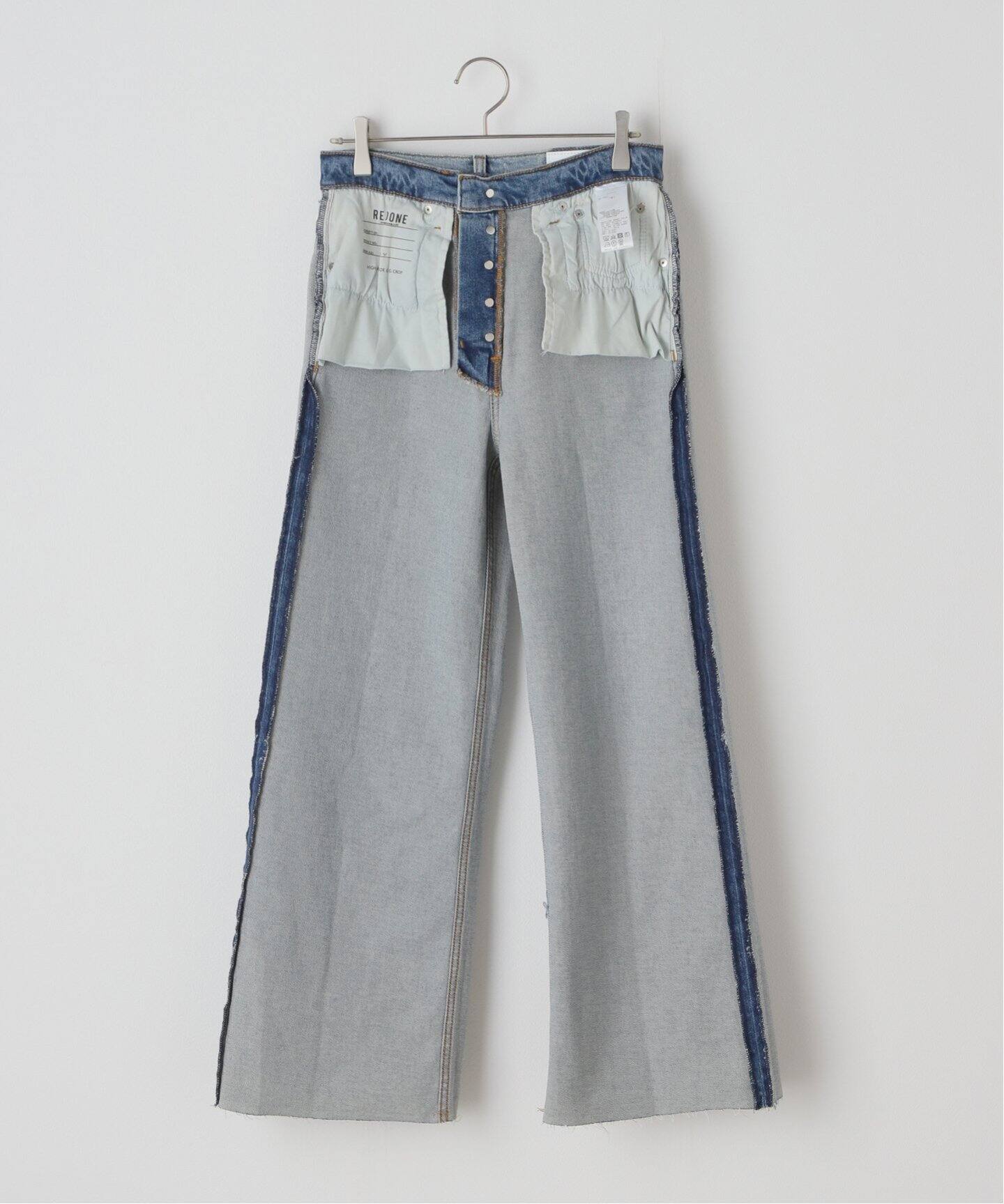 RE/DONE/リダン】HIGH RISE WIDE LEG CROP：デニム（デニムパンツ  