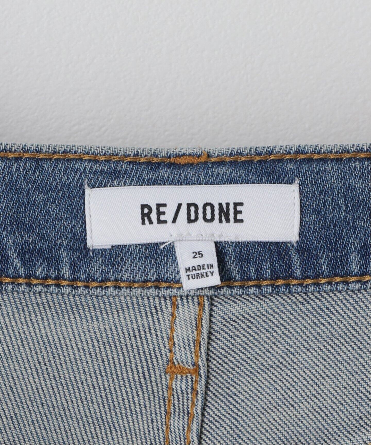 RE/DONE/リダン】HIGH RISE WIDE LEG CROP：デニム（デニムパンツ  