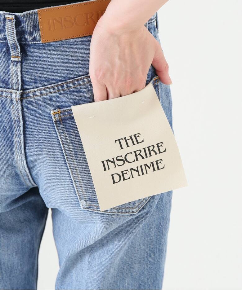 追加2》【INSCRIRE /アンスクリア】002 Flare Denim：デニム（デニム 