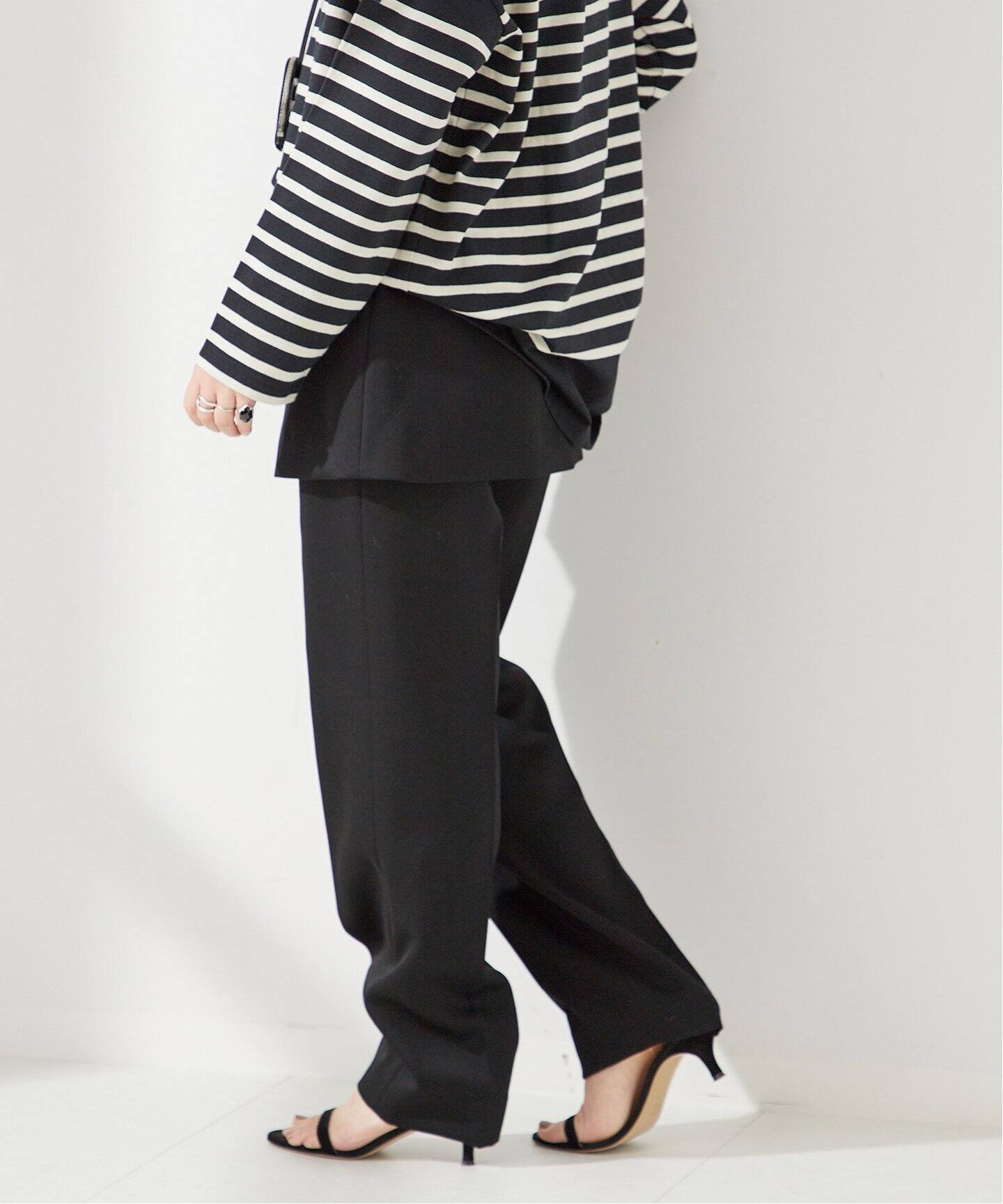 JANE SMITH/ジェーンスミス】WOOL DOESKIN LAYERED SKIRT PA：パンツ 