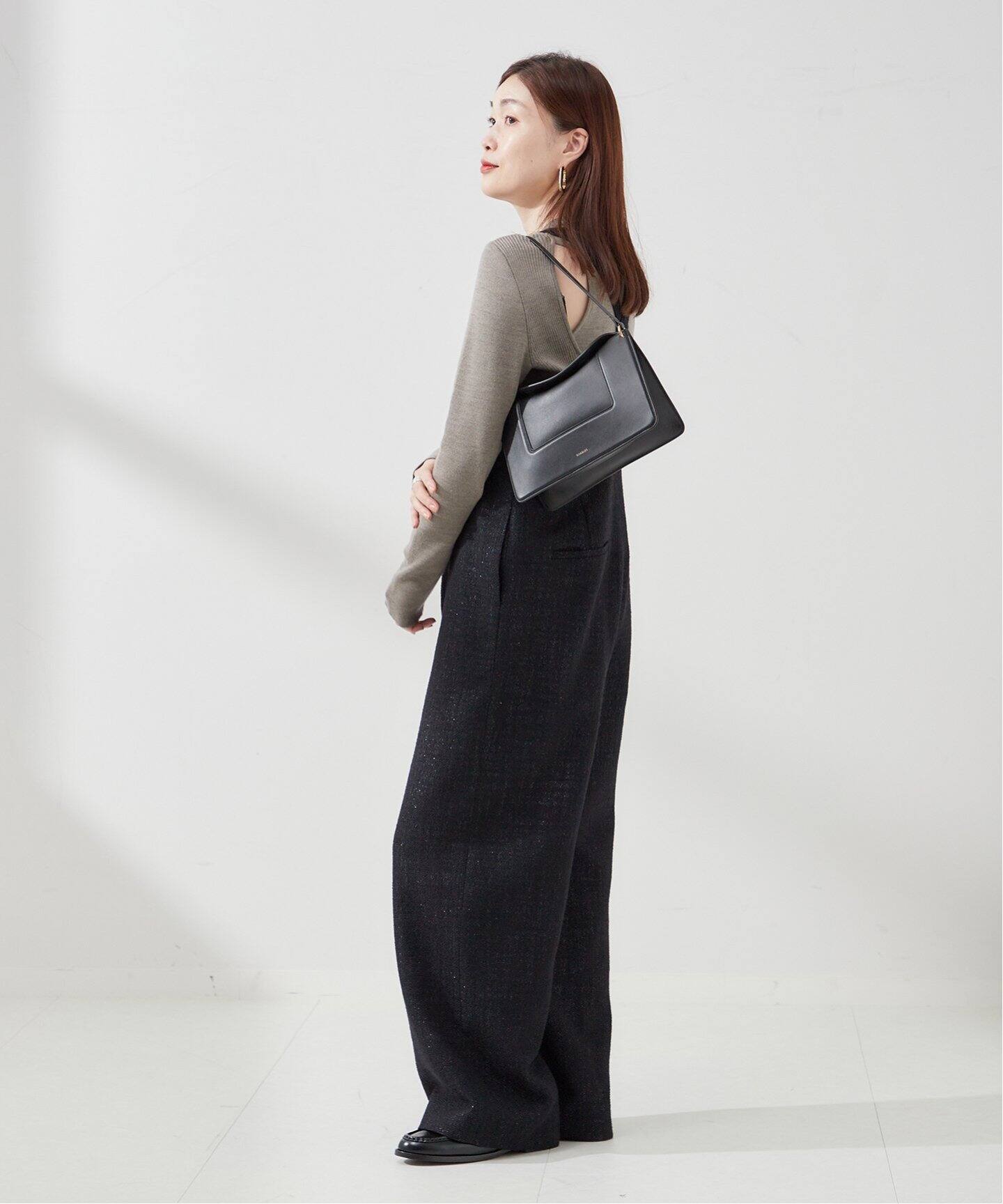 Uhr/ウーア】Glitter Tweed Over Pants：パンツ（スラックス 