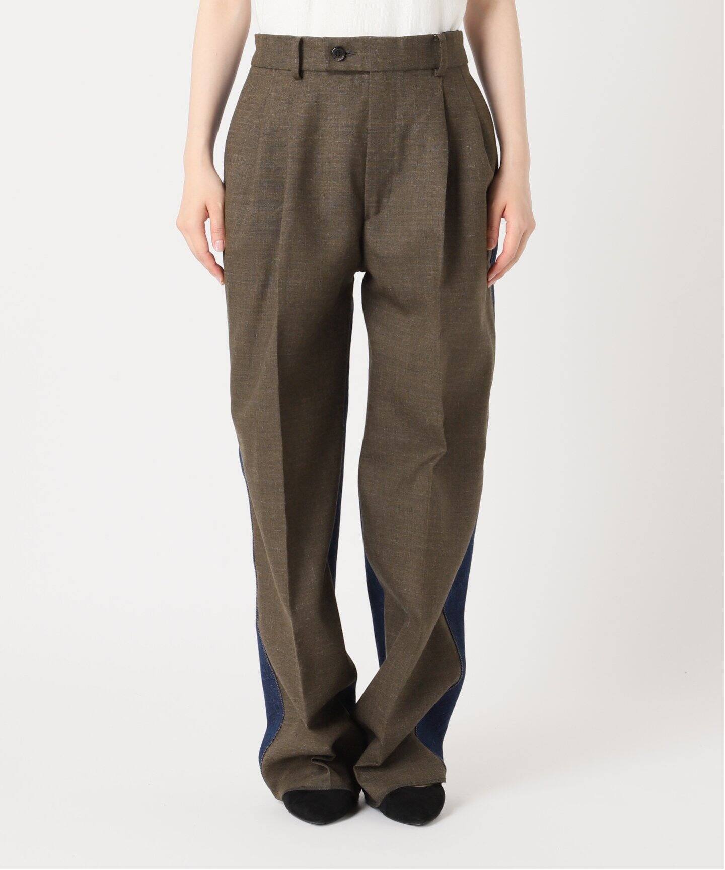 INSCRIRE /アンスクリア】Hybrid Denim Pants：パンツ（スラックス 