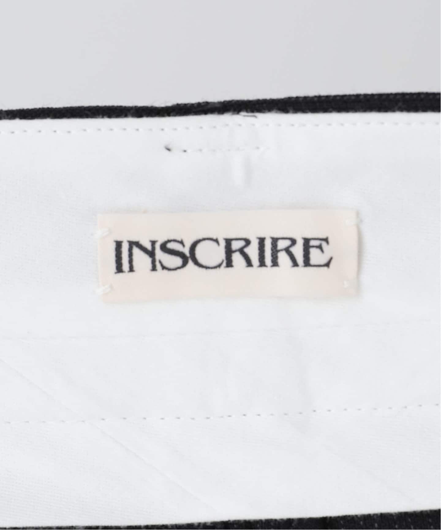 INSCRIRE /アンスクリア】Wool Double Belt Pants：パンツ（スラックス